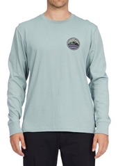 Billabong Rockies Long Sleeve Organic Cotton Graphic Tee in Agave at Nordstrom