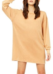 Billabong Sandy Dreams Long Sleeve Cotton Blend Sweatshirt Dress in Sandstone at Nordstrom