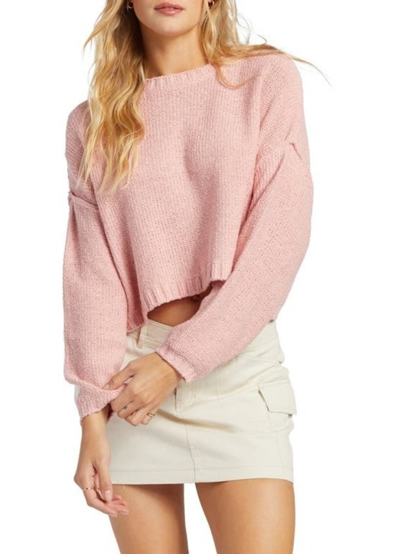 Billabong Shades Cotton Blend Crop Sweater