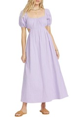 'Billabong Summer Side Collection On the Coast Cutout Cotton Maxi Dress