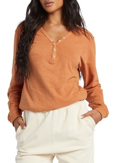 Billabong Sunday Vibes Textured Knit Top in Toffee at Nordstrom Rack