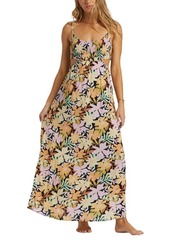 Billabong True Desire Floral Cutout Maxi Dress