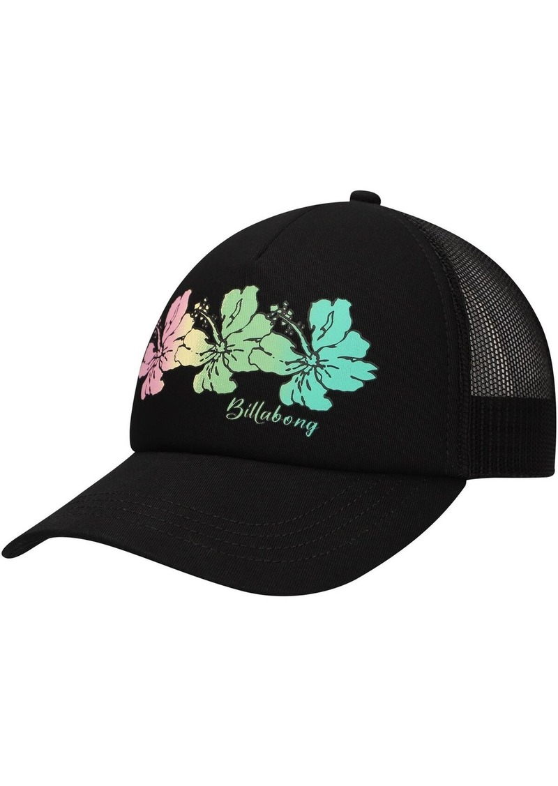 Billabong Women's Black Aloha Forever Trucker Adjustable Hat - Black