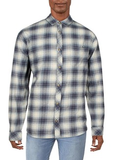 Billabong Coastline Mens Flannel Plaid Button-Down Shirt