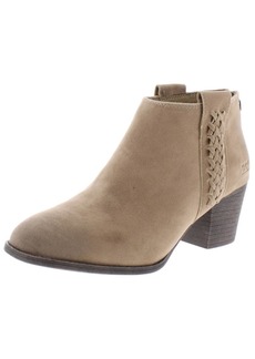 Billabong In The Deets Womens Faux Suede Round Toe Booties