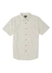Billabong All Day Jacquard Short Sleeve Button-Down Shirt in Chino at Nordstrom