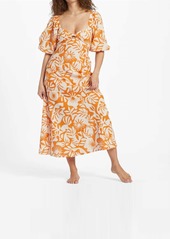 Billabong Paradise Cove Dress In Orange