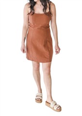 Billabong Stay Awhile Mini Dress In Toasted Coconut