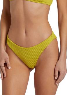 Billabong Summer High Tanga Bikini Bottom In Tart Lime