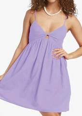 Billabong Twist Dress In Lavender