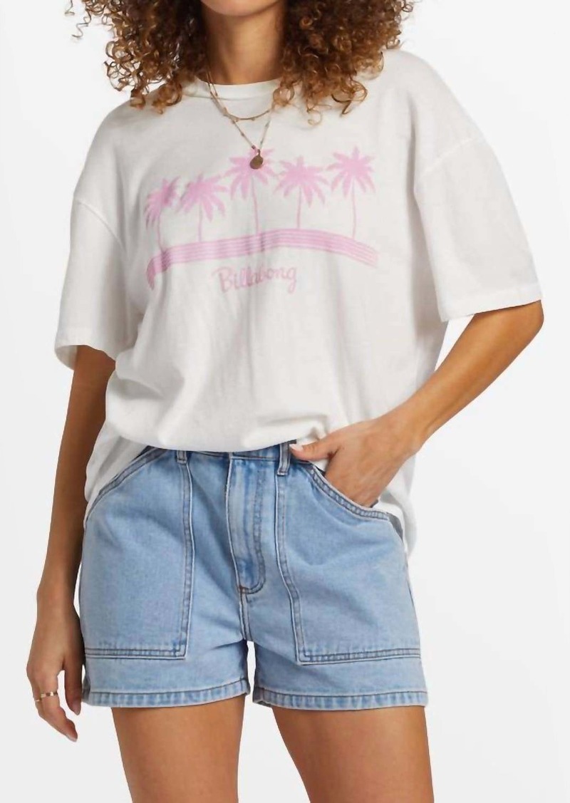 Billabong Vacation Spot Tee In Salt Crystal