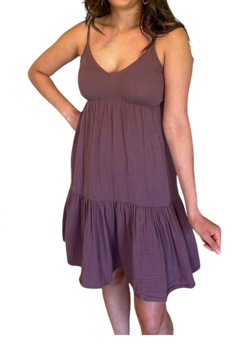 Billabong Wave After Wave Dress In Light Mauve