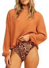 Billabong Come Through Waffle Knit Top in Brz-Bronze at Nordstrom