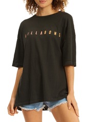 Billabong Run This Cotton Graphic Tee in Off Black at Nordstrom