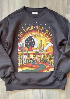 Billabong Women's Go Your Own Way Sweatshirt In Off Black
