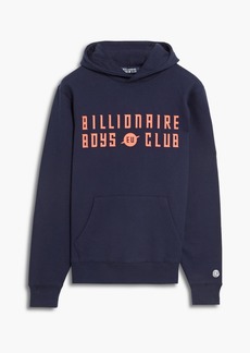 Billionaire Boys Club - Printed French cotton-terry hoodie - Blue - XXL