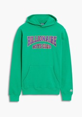 Billionaire Boys Club - Printed French cotton-terry hoodie - Green - XL
