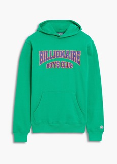 Billionaire Boys Club - Printed French cotton-terry hoodie - Green - L