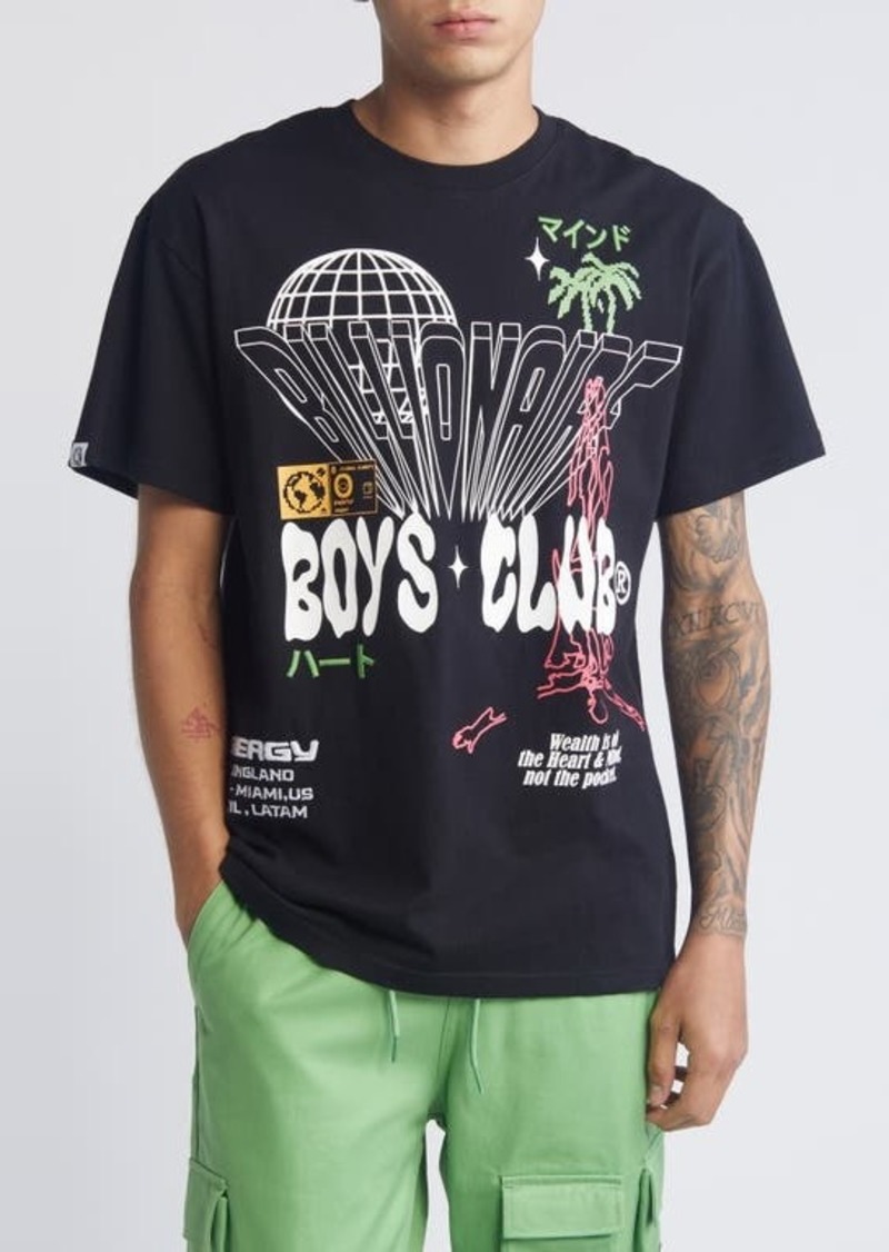 Billionaire Boys Club Around the World Cotton Graphic T-Shirt