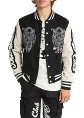 Billionaire Boys Club Astral Wool Blend Varsity Jacket in Black at Nordstrom Rack