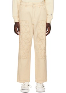 Billionaire Boys Club Beige Diamonds & Dollars Trousers