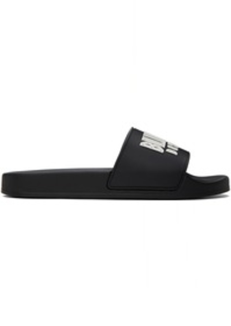 Billionaire Boys Club Black Straight Logo Sandals