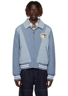 Billionaire Boys Club Blue Embroidered Bomber Jacket