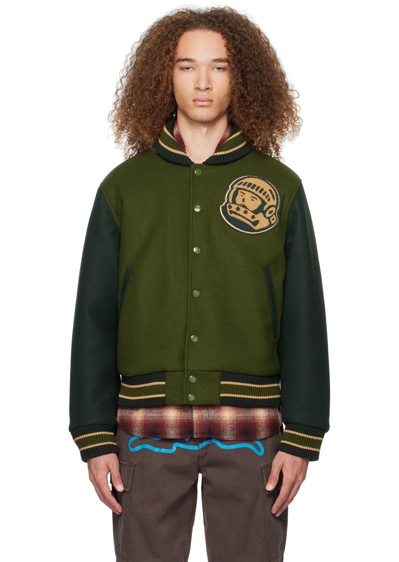 Billionaire Boys Club Green Astro Varsity Bomber Jacket