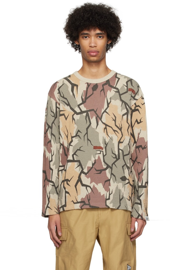 Billionaire Boys Club Multicolor Camo Long Sleeve T-Shirt