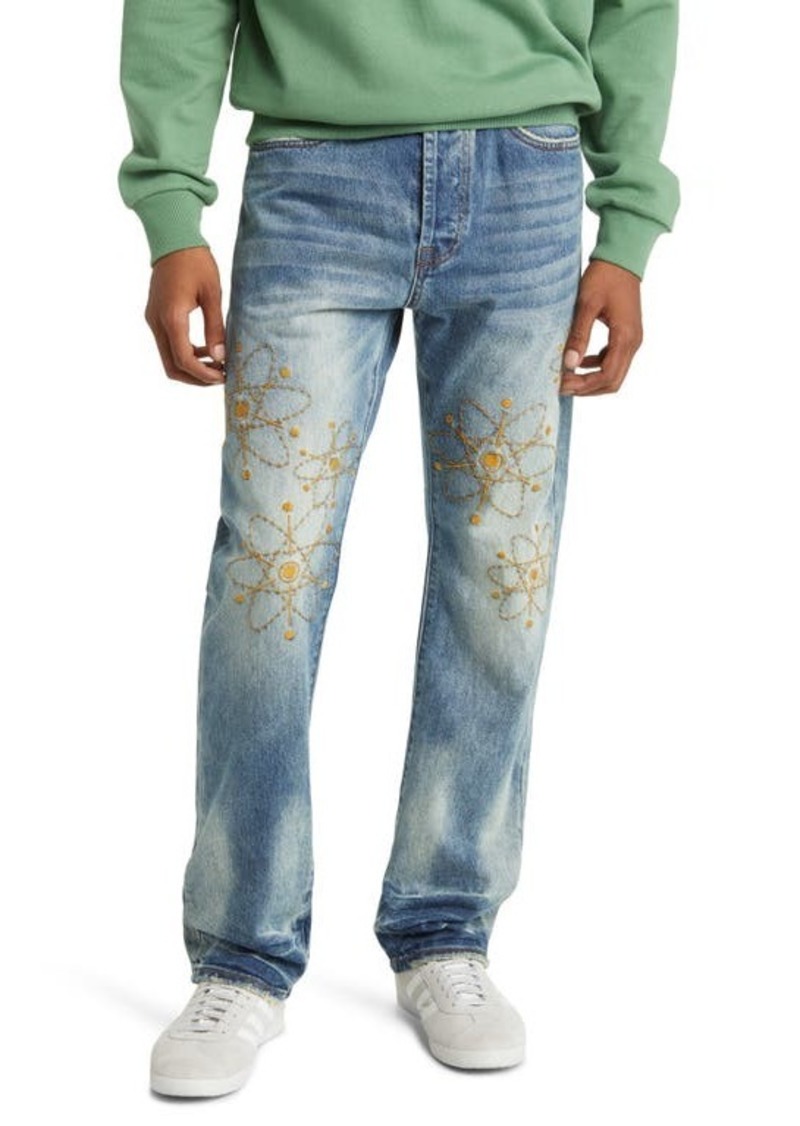 Billionaire Boys Club Nuclear Embroidered Straight Leg Jeans
