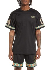 Billionaire Boys Club Play On Mesh Graphic Football Tee in Black at Nordstrom
