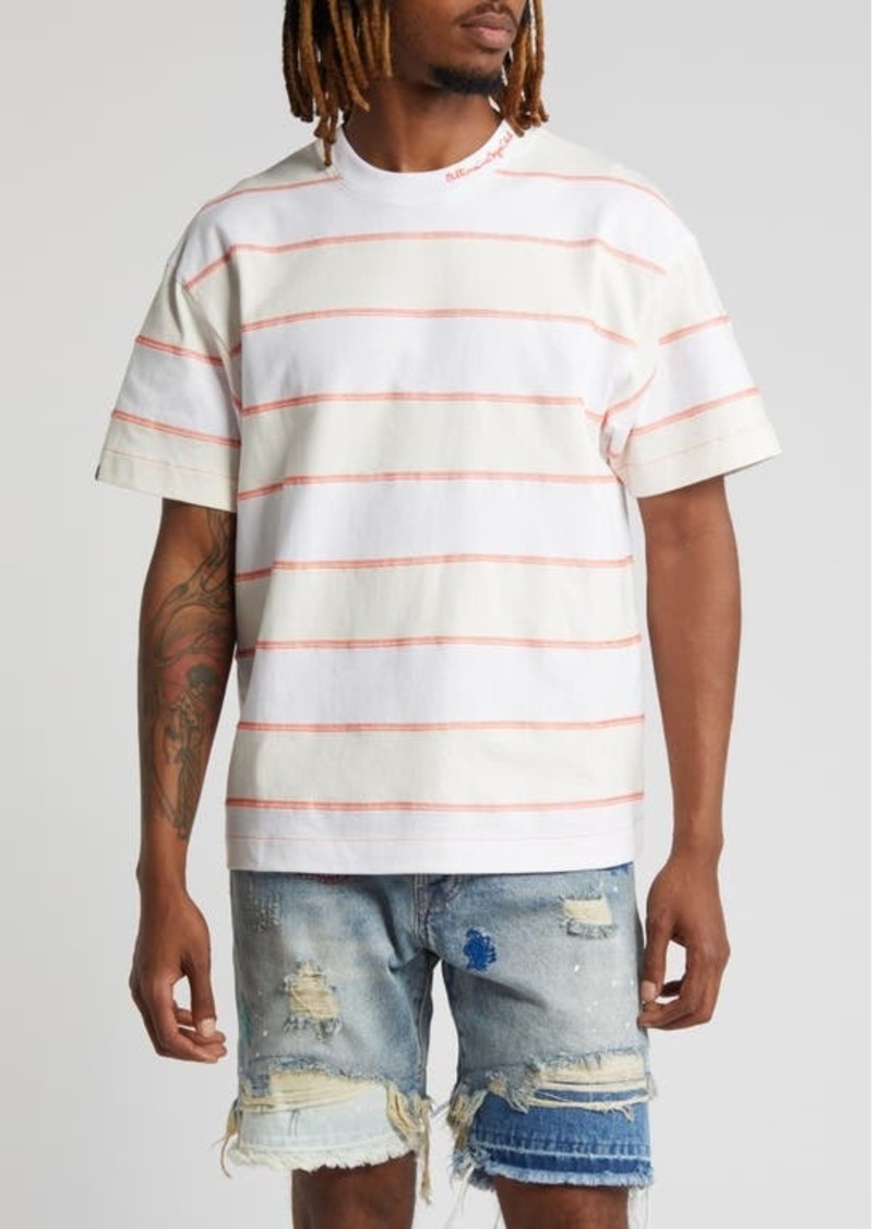 Billionaire Boys Club Rings Stripe Oversize Crop T-Shirt