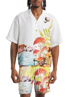 Billionaire Boys Club Ripple Print Short Sleeve Button-Up Shirt