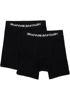 Billionaire Boys Club Two-Pack Black Rib Knit Boxers