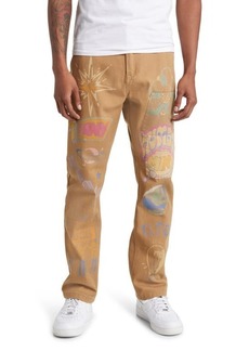 Billionaire Boys Club Wordly Stenciled Flat Front Chinos