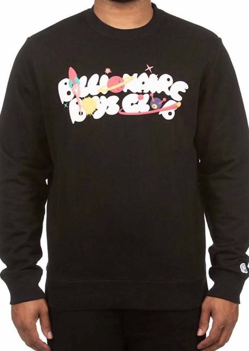 Billionaire Boys Club Men's Intrepid Crew Sweatshirt In Black