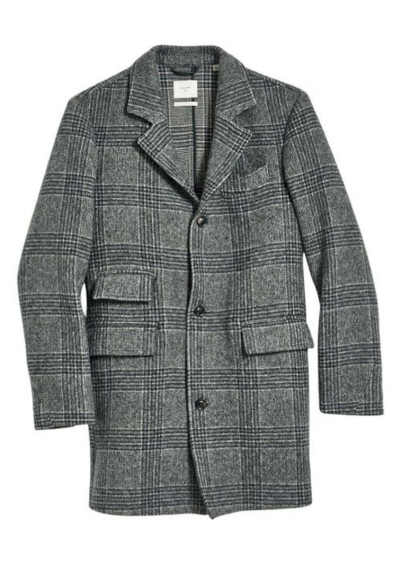 Billy Reid Astor Plaid Wool Blend Coat