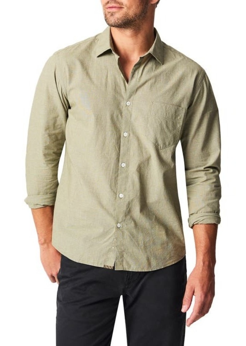 Billy Reid John Basket Weave Pattern Button-Up Shirt
