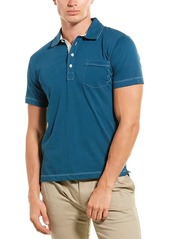 Billy Reid Men's Short Sleeve Standard Fit Pensacolo Polo Shirt with Pocket