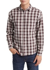 Billy Reid Tuscumbia Shadow Plaid Regular Fit Cotton Button-Up Shirt