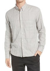 Billy Reid Tuscumbia Standard Fit Plaid Button-Down Shirt in Grey/White at Nordstrom