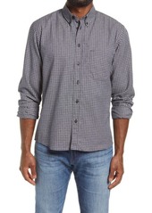 Billy Reid Tuscumbia Standard Fit Plaid Cotton Button-Down Sport Shirt in Navy/Grey at Nordstrom