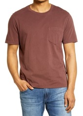 Billy Reid Washed Pocket T-Shirt in Plum at Nordstrom