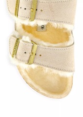 Birkenstock Arizona Big Buckle Shearling-Lined Leather Sandals