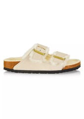 Birkenstock Arizona Big Buckle Shearling-Lined Leather Sandals