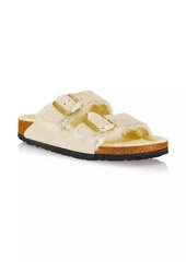 Birkenstock Arizona Big Buckle Shearling-Lined Leather Sandals