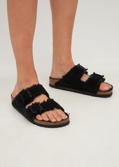 Birkenstock Arizona Shearling & Suede Sandals