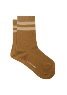 Birkenstock - 1774 Striped Cashmere-blend Socks - Womens - Orange