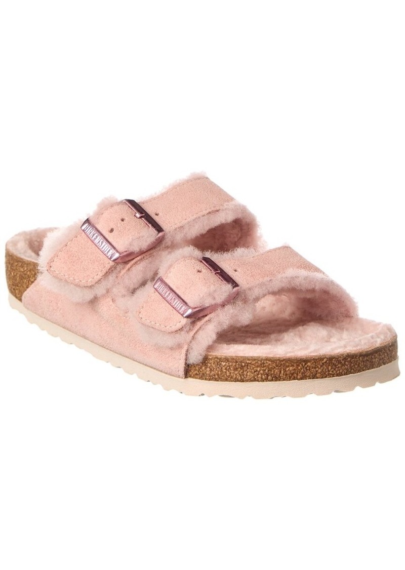 Birkenstock Arizona Suede & Shearling Sandal