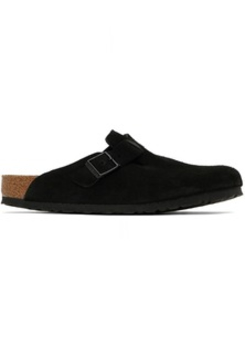 Birkenstock Black Boston Soft Footbed Loafers